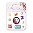 Embellishments / Verzierungen Brads decorativas con motivos florales y mariposas, 10 piezas