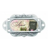 Embellishments / Verzierungen 2 metal frame, Antique, French Journey Joy And Sweetness