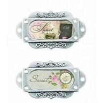 2 metal frame, Antique, French Journey Joy And Sweetness