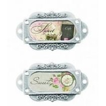 2 metalen frame, antiek, Franse Journey Joy en de zoetheid