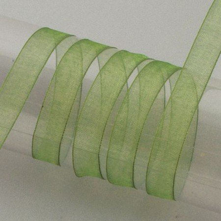 DEKOBAND / RIBBONS / RUBANS ... Organza ribbon selvage, 15 mm, yard goods