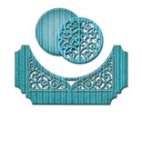 Spellbinders und Rayher Spellbinders, ponsen en embossing sjabloon, Paper Grace, Swirl Bliss Pocket