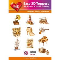 10 modèles 3D différents, thème: Vintage