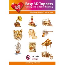 10 different 3D designs, theme: Vintage