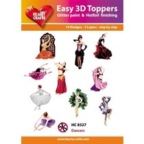 10 verschillende 3D-ontwerpen, thema: Danser