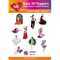 10 verschillende 3D-ontwerpen, thema: Danser