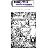 IndigoBlu Timbro di gomma, IndigoBlu Antico Songbird Montato A6