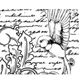 IndigoBlu Timbro di gomma, IndigoBlu Antico Songbird Montato A6