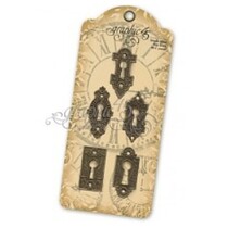 Gráfico 45, 5 Holes ornamentado metal-chave