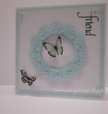 Spellbinders und Rayher Shapeabilities modelo de Metal, Vintage Lace motivos, 2,5 x 2,4-9 cm, um conjunto de 5 modelos!