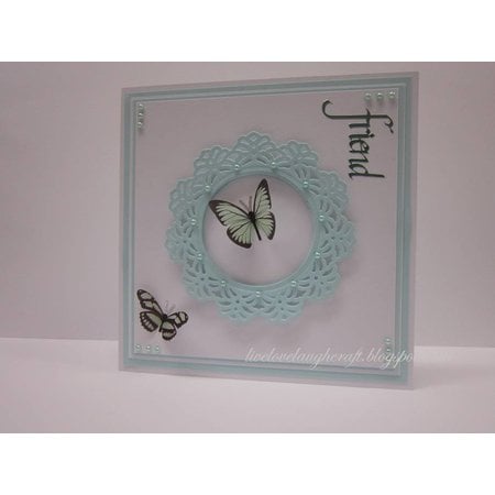 Spellbinders und Rayher Shapeabilities modelo de Metal, Vintage Lace motivos, 2,5 x 2,4-9 cm, um conjunto de 5 modelos!