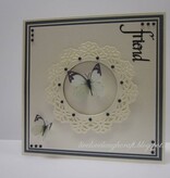 Spellbinders und Rayher Shapeabilities modello di metallo, Vintage Pizzo motivi, 2,5 x 2,4-9 cm, un set di 5 modelli!