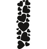 Marianne Design Stampaggio e goffratura stencil, Marianne design Hearts