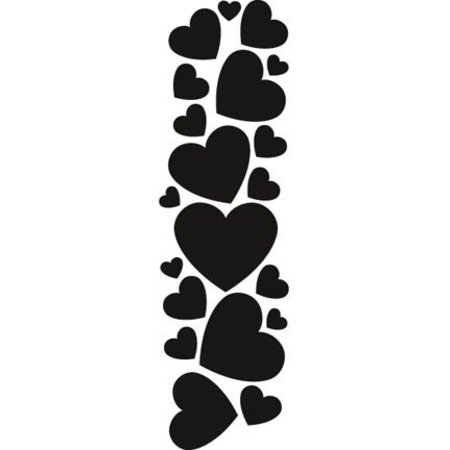 Marianne Design Stampaggio e goffratura stencil, Marianne design Hearts