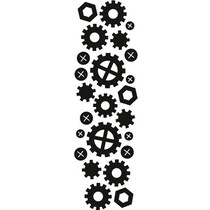 Stampaggio e goffratura stencil, Marianne design Räderchen
