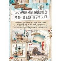 3D Stanzblock A4, Summer at the Beach
