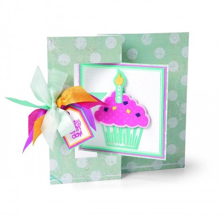 Sizzix Stampen en Embossing stencil, Sizzix, ThinLits, Cupcakes