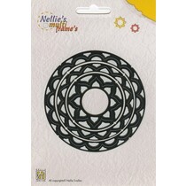 Perforación y relieve plantilla Nellie`s Multiframe cirkel