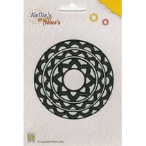 Punching and embossing template Nellie`s Multiframe cirkel