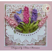 Stamping and Embossing stencil, Sizzix, ThinLits, Flower, Lilac