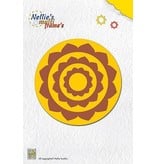 Nellie snellen Ponsen en embossing sjabloon Nellie`s multiframe round