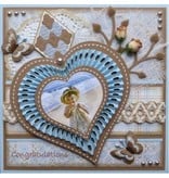 Nellie snellen Ponsen en embossing sjabloon Nellie`s multiframe, hart