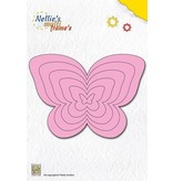Nellie snellen Punching and embossing template Nellie`s multiframe, butterflies