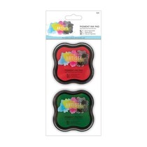 Metallic ink pad Water-based (2p) - red and gün