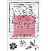 Studio Light Clear stamps, Christmas motifs, Poinsettia Collage