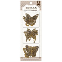 Bo Bunny laser cut chipboard, butterflies