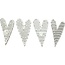 Embellishments / Verzierungen Klistermærker, størrelse 25x45 mm, hjerter, sorteret 8