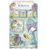 Bo Bunny Stickers, Chipboard Enchanted Garden ordenados,