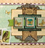 Bo Bunny Adesivi, truciolato Enchanted Garden ordinati,