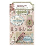 Bo Bunny 3D stickers, spaanplaat Garden Journal gesorteerd