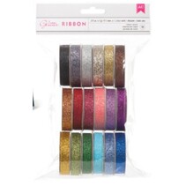 Un ensemble de 18 Glitter rubans décoratifs !!