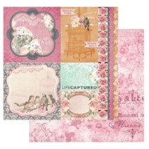 1 Doppelseitig bedrucktes Designerpapier, 180 gr