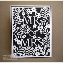 Stanzschablone, Taylored Expressions, Mr. & Mrs. Hintergrund