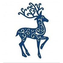 Stanz- und Stanzschablone, Tattered Lace, Renntier