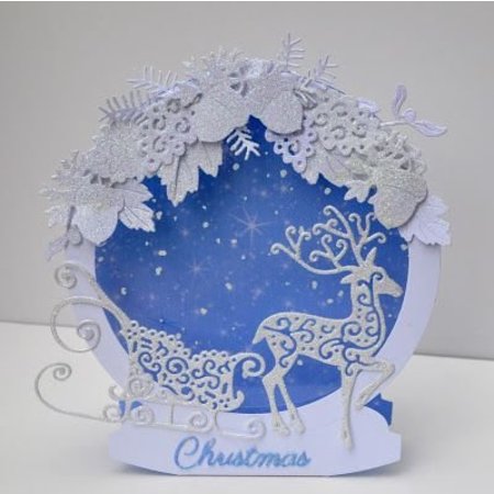 Tattered Lace Stamping and punching template, Tattered Lace, Reindeer