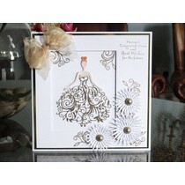 Matrizes e estampagem modelo, Lace esfarrapada, Bella
