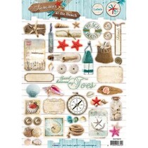 A4 Gestantzte 3D sheet - Summer at the Beach