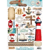 Foglio A4 Gestantzte 3D - Estate alla spiaggia