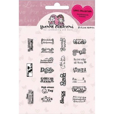 Yvonne Creations Transparent Stempel, Yvonne Creations, Love Collection