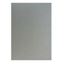 20 fogli, cartone Metallic Set A5, argento metallizzato