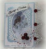 Joy!Crafts und JM Creation Stamping and Embossing stencil, frame rectangle Filigräne, Ov ale frame and label