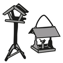 Stempling og prægning stencil, Tiny s Birdhouse