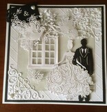 Tattered Lace Stempelen en ponsen template, flarden Kant, Bella