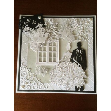 Tattered Lace Stamping and punching template, Tattered Lace, Bella