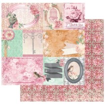 Designerpapier, 30,5 x 30,5cm, Bo Bunny Madeleine happiness