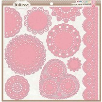 Selvklebende mal med forskjellige blonder motiver